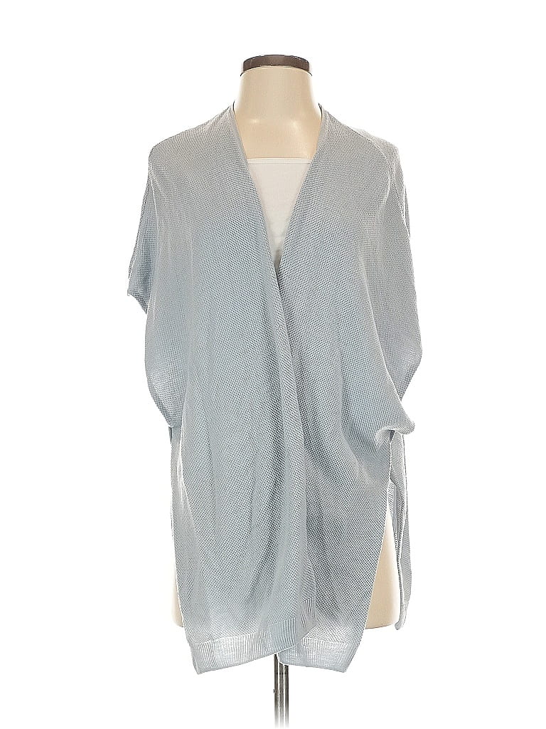 Pre-owned Ann Taylor Loft Cardigan Sweater In Silver