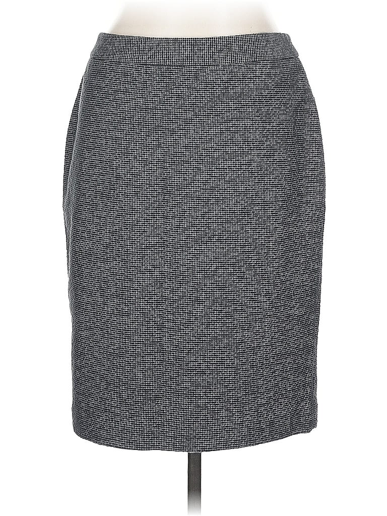 Pre-owned Ann Taylor Casual Skirt In Gray