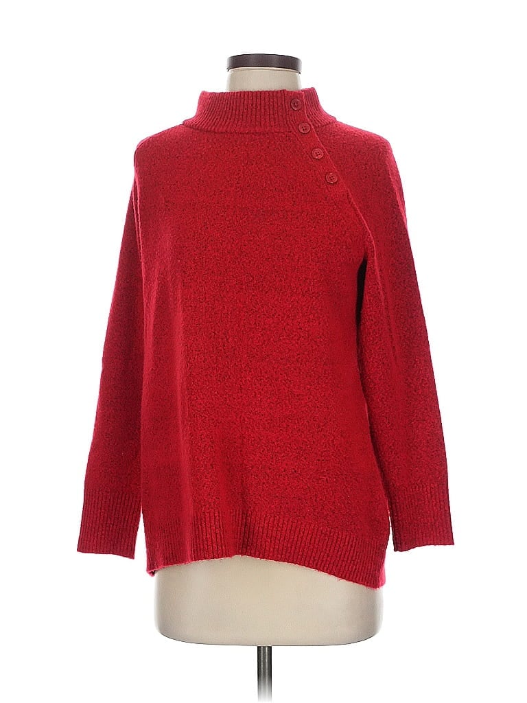 Pre-owned Talbots Turtleneck Sweater In Red