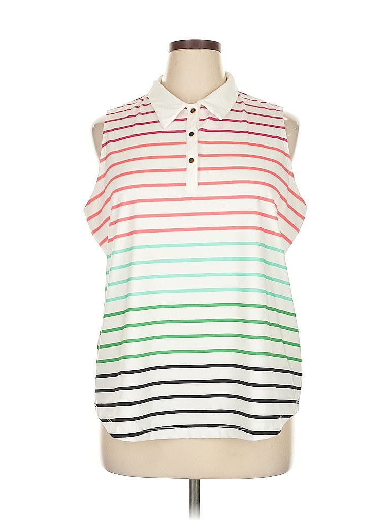 Zenergy by Chico's White Sleeveless Polo Size XL - photo 1
