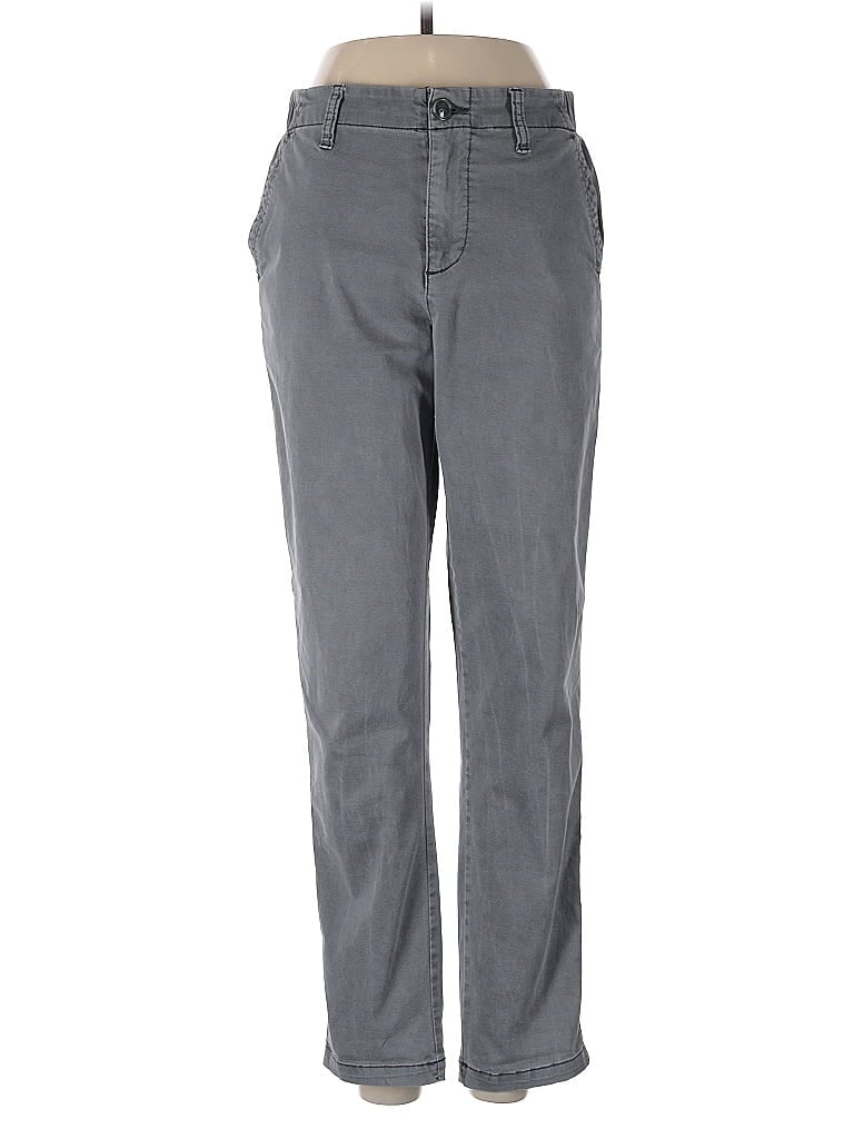 Pre-owned Old Navy Khaki Pant In Gray