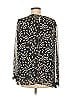 Anne Klein 100% Polyester Black Long Sleeve Blouse Size M - photo 2