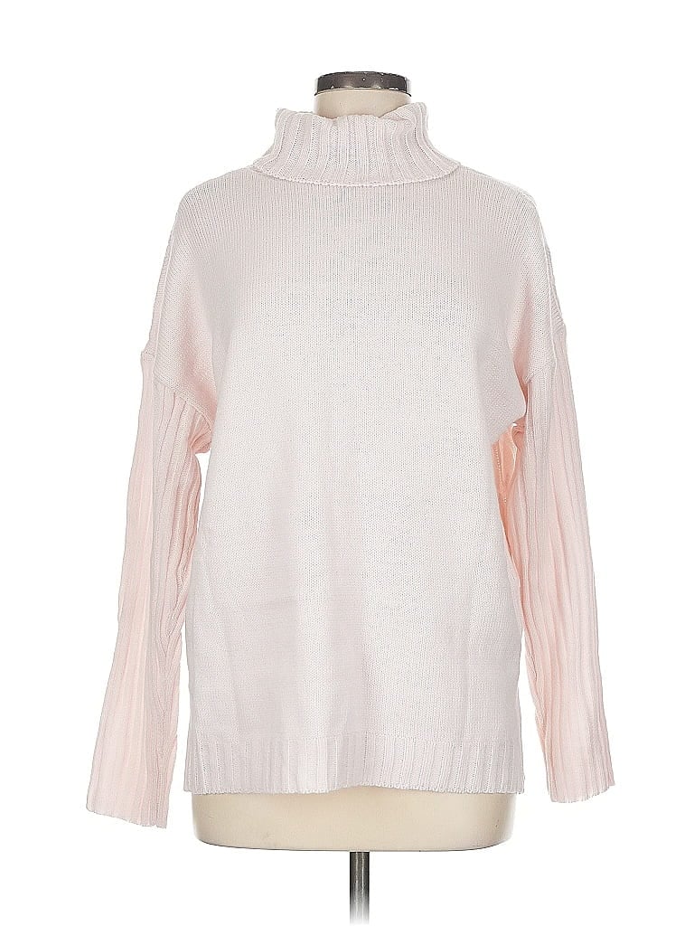 Pre-owned Shein Turtleneck Sweater In Pink