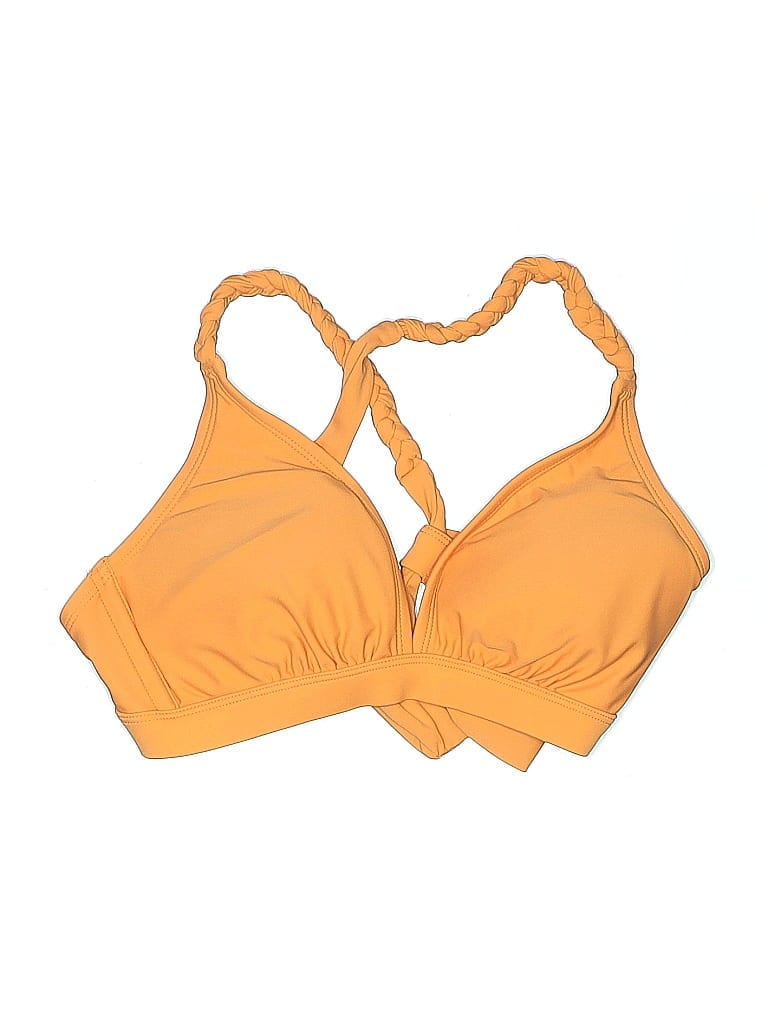 Pre-owned Kona Sol Swimsuit Top Yellow Swimwear