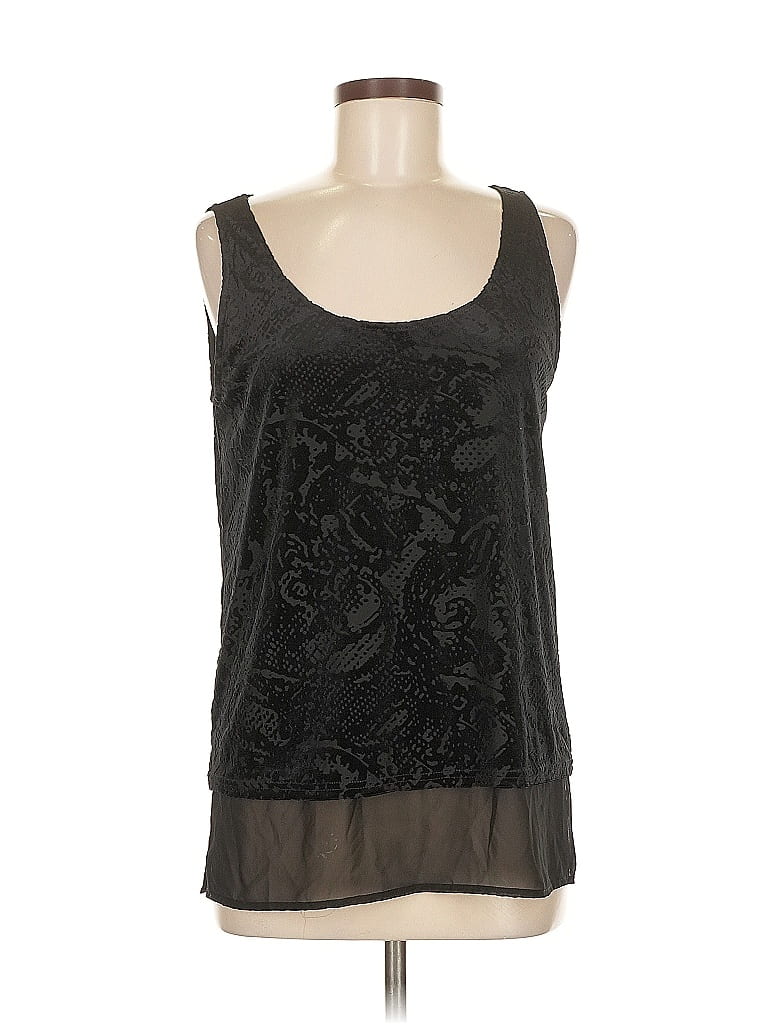 Pre-owned Inc International Concepts Sleeveless Blouse In Black