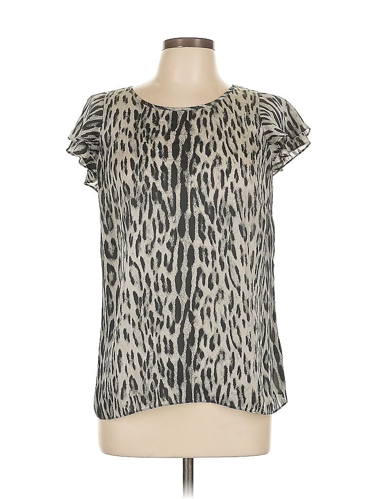 MICHAEL MICHAEL KORS Pre-owned Short Sleeve Blouse In Gray