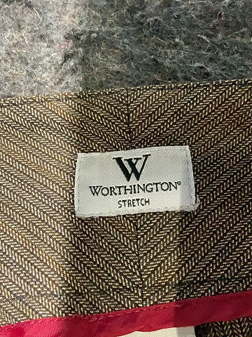 Worthington Chevron-herringbone Gray Dress Pants Size 16