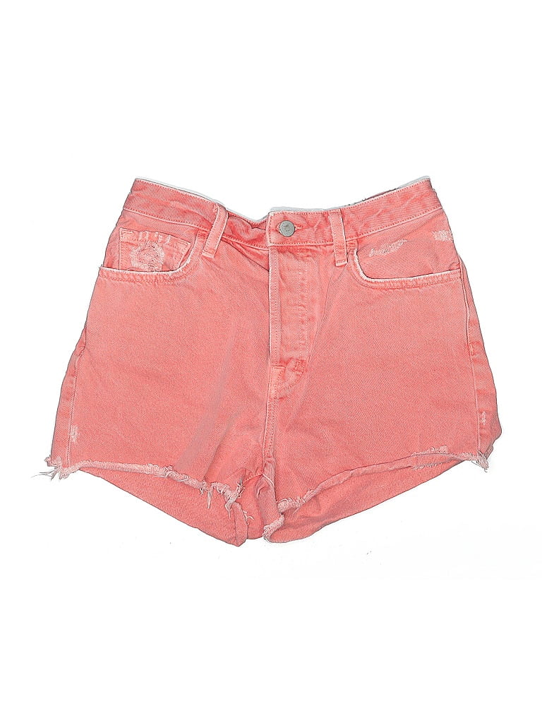 J Brand 100% Cotton Hearts Pink Denim Shorts Size 26 waist - photo 1