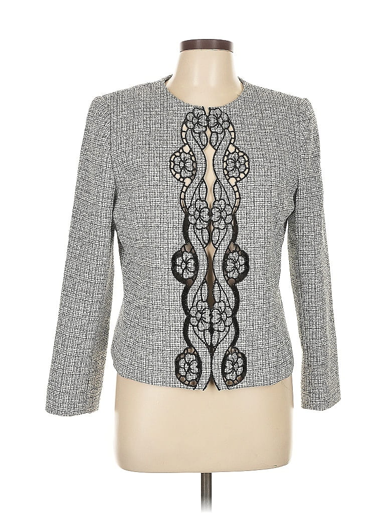 Pre-owned Tahari By Asl Blazer Jacket In Gray