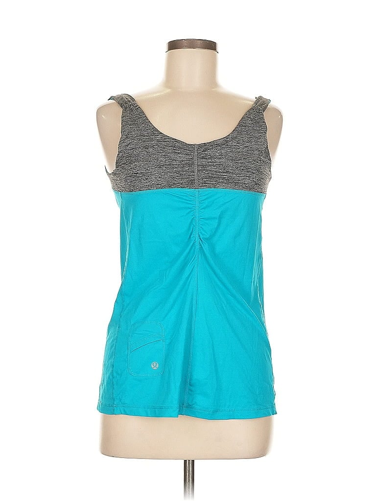 Pre-owned Lululemon Athletica Active Tank Top In Blue