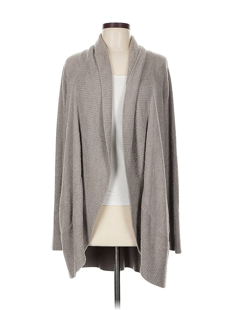 Barefoot Dreams Gray Tan Cardigan Size M - photo 1