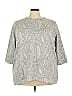 Croft & Barrow Paisley Gray Pullover Sweater Size 3X - photo 1