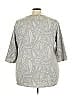 Croft & Barrow Paisley Gray Pullover Sweater Size 3X - photo 2