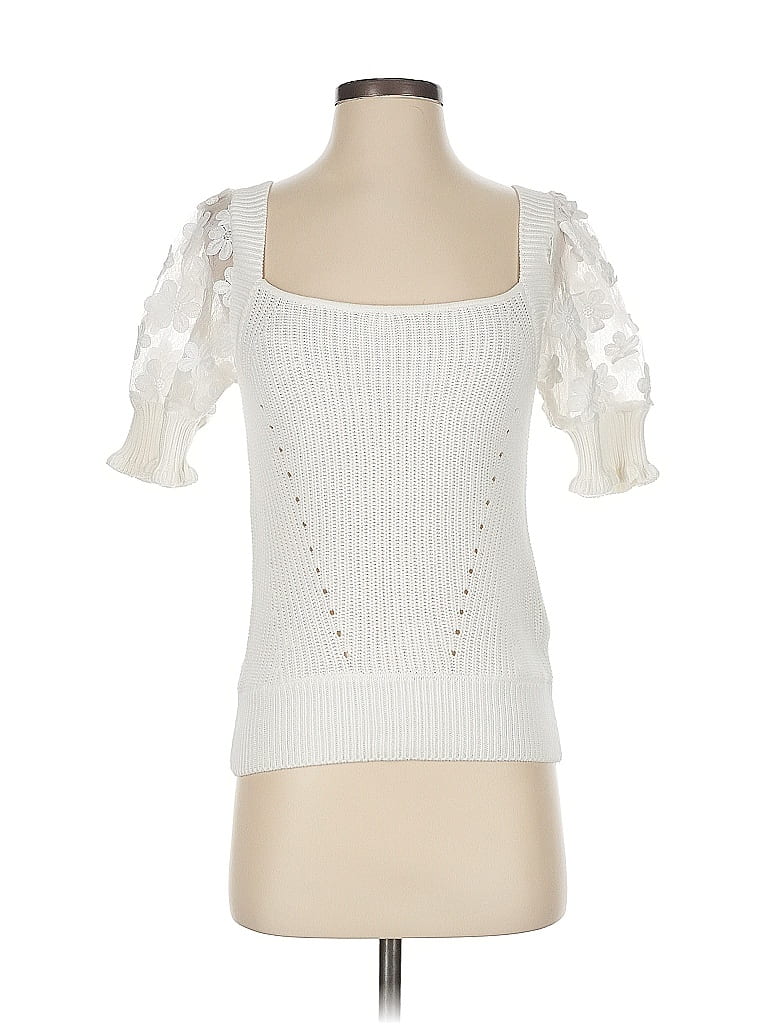 Pre-owned Industry Pullover Sweater In White