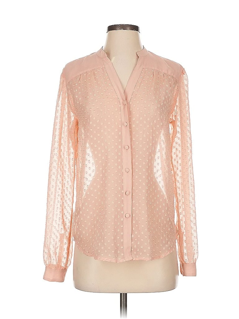 ANN TAYLOR Pre-owned Long Sleeve Blouse In Pink