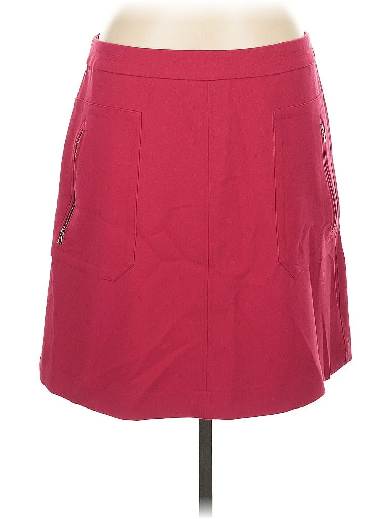Pre-owned Ann Taylor Loft Casual Skirt In Burgundy