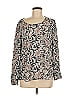 Ann Taylor LOFT 100% Polyester Gray Long Sleeve Blouse Size M - photo 1