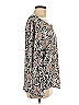 Ann Taylor LOFT 100% Polyester Gray Long Sleeve Blouse Size M - photo 4