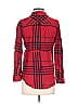 Liz Lange Maternity for Target 100% Rayon Plaid Red Long Sleeve Button-Down Shirt Size XS - photo 2