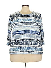 Alfred Dunner 3/4 Sleeve T Shirt