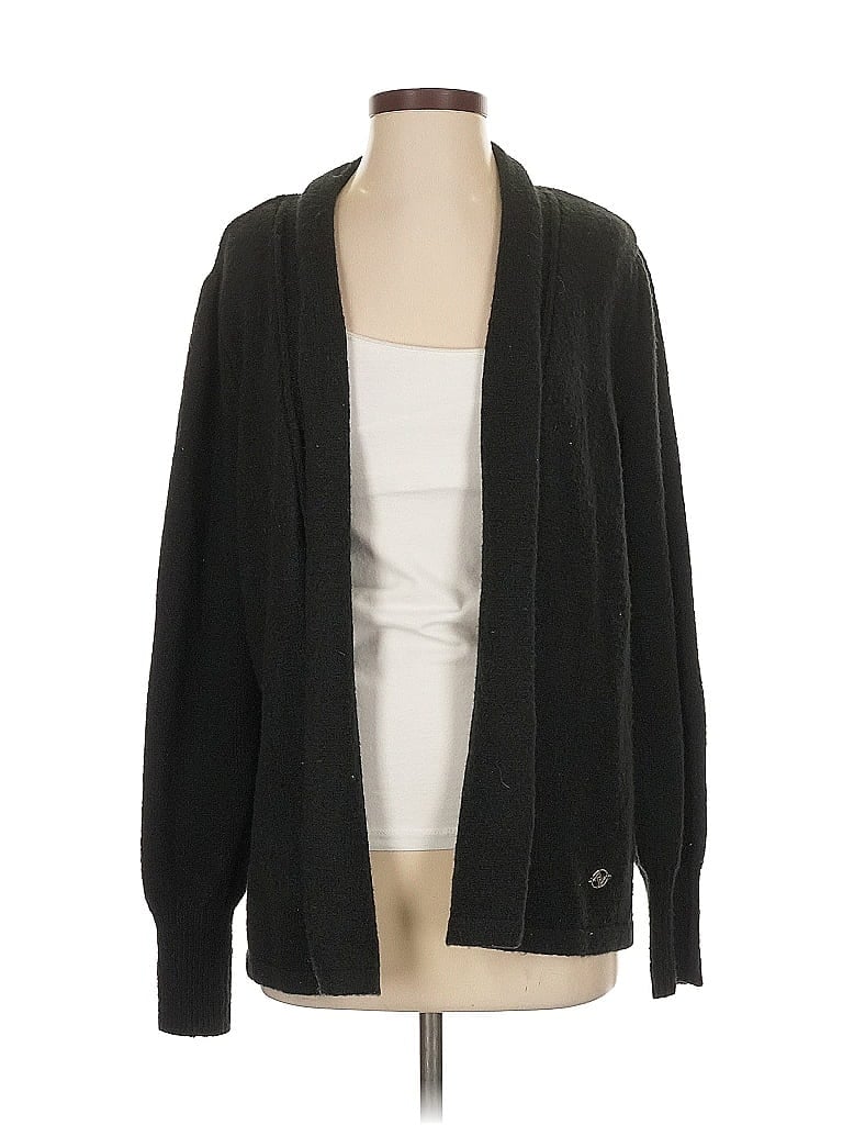 Pre-owned Adrienne Vittadini Cardigan Sweater In Black