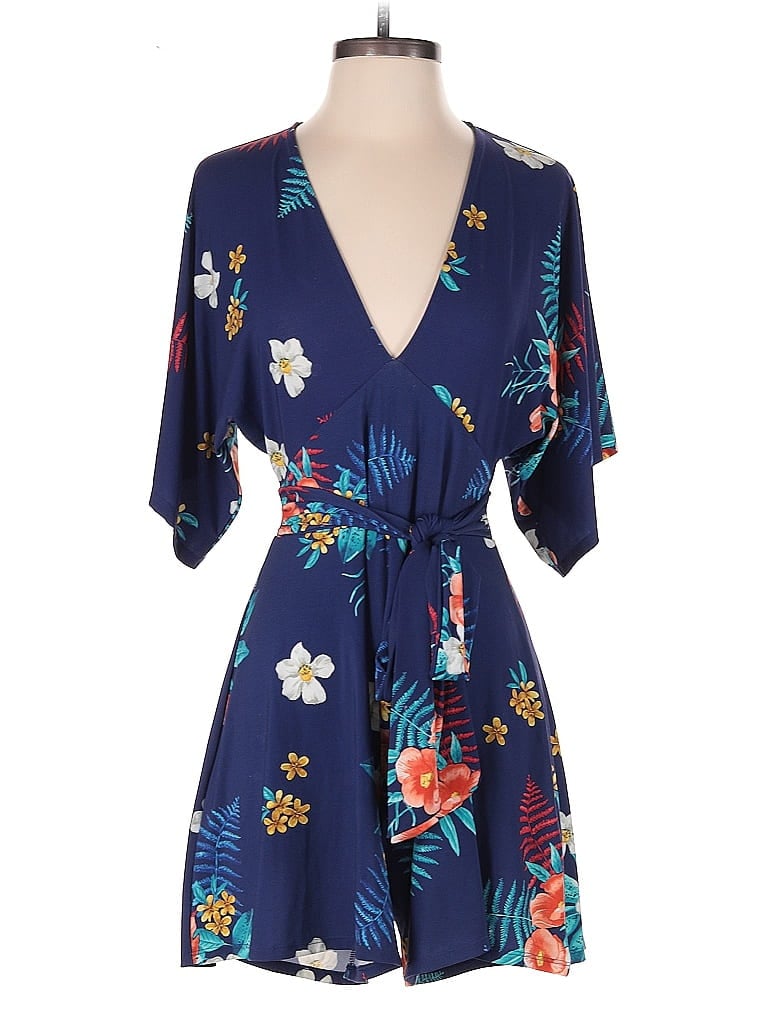 Pre-owned Express Outlet Romper In Blue