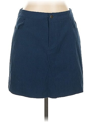 Kate Kasin Denim Skirt (view 1)