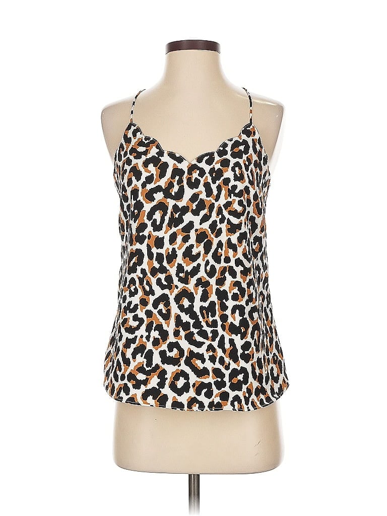 Pre-owned J.crew Factory Store Sleeveless Top Brown Halter Neckline Tops