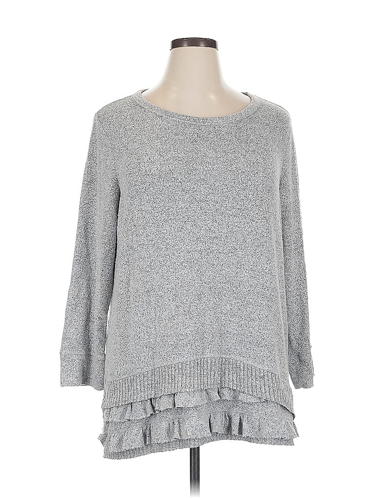 Pre-owned Simply Vera Vera Wang Pullover Sweater In Gray