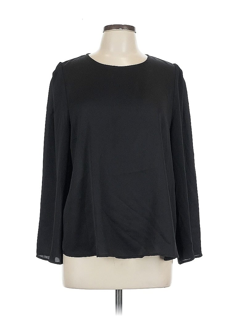 Pre-owned Vince Camuto Long Sleeve Blouse In Black