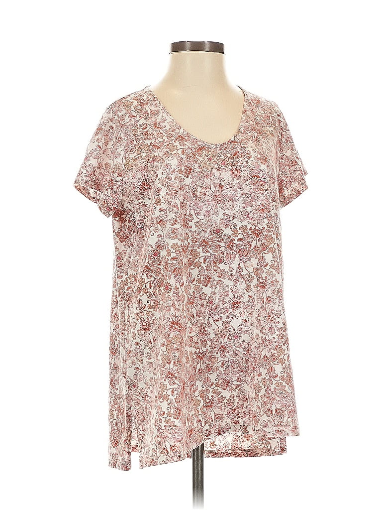 Purejill 100% Cotton Pink Short Sleeve Blouse Size XS - photo 1
