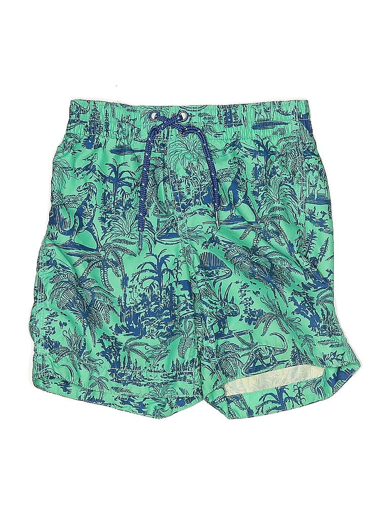 Baby Gap 100% Polyester Green Board Shorts Size 5T - photo 1