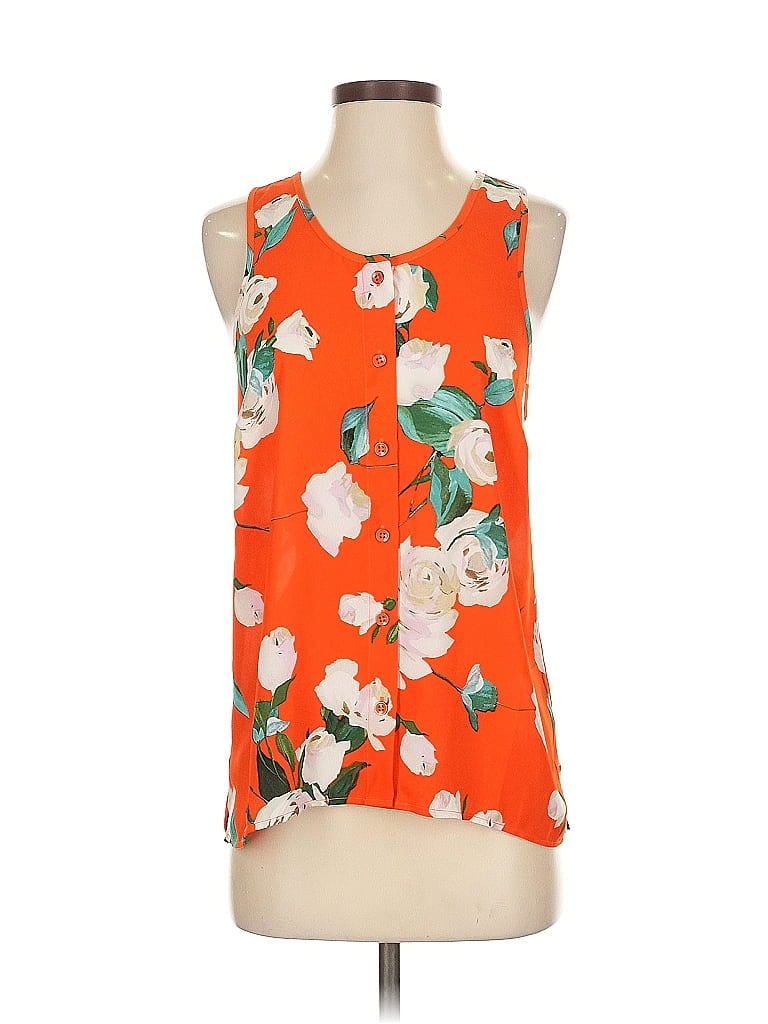 CABI Pre-owned Sleeveless Blouse In Orange