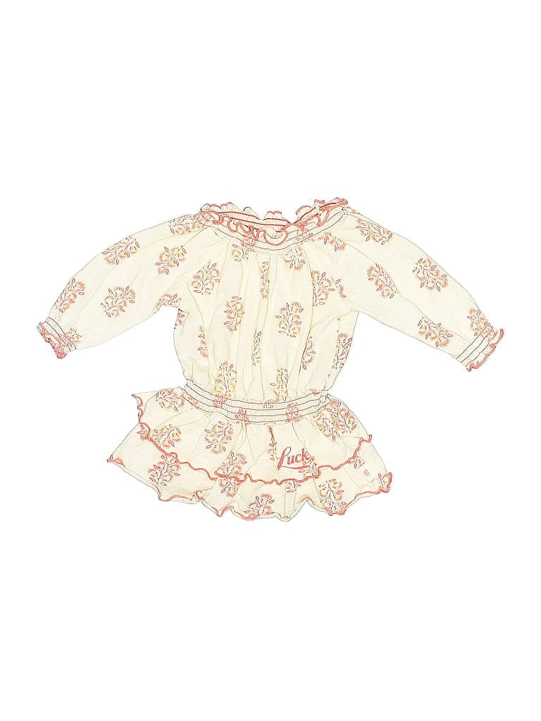 Click to view more detailed imagery on our partner's website Pre-owned Lucky Brand Babies' 3/4 Sleeve Blouse In White