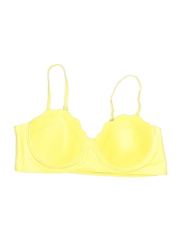 Pre-owned Unbranded Swimsuit Top Yellow Swimwear
