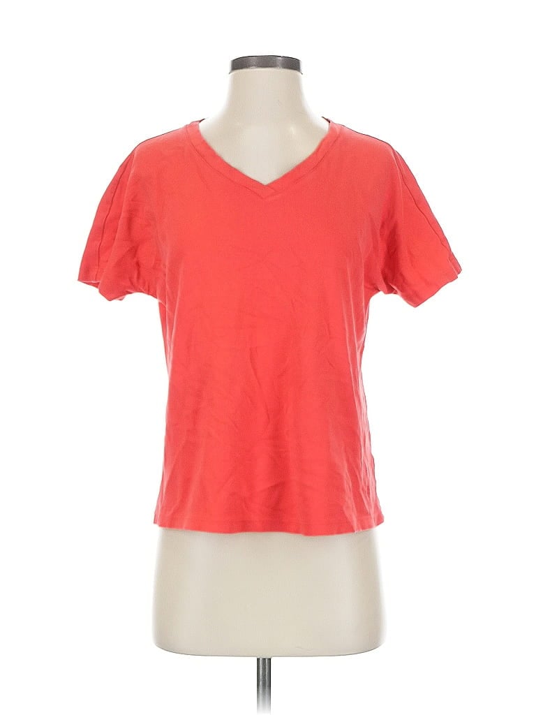 Pre-owned Isaac Mizrahi Live Short Sleeve T-shirt In Red