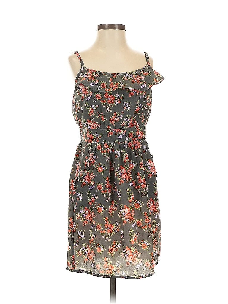 Pre-owned Forever 21 Casual Dress In Gray