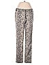Etcetera 100% Spandex Animal Print Gray Casual Pants Size 0 - photo 1