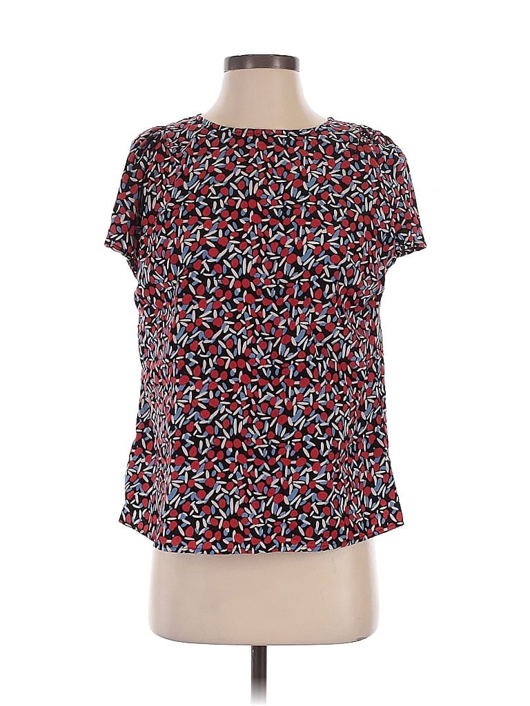 Pre-owned Fun2fun Short Sleeve Blouse In Red