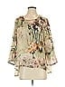 bryn WALKER 100% Polyester Green 3/4 Sleeve Blouse Size S - photo 1