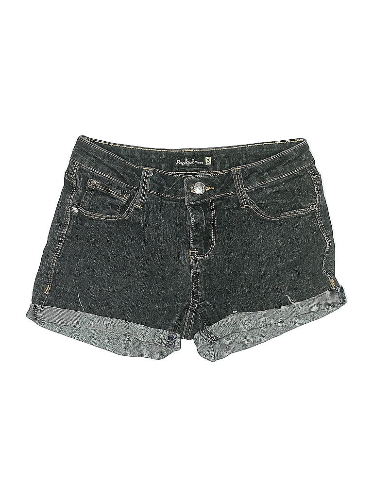 Pre-owned Papaya Denim Shorts In Gray