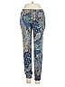 Veronica M. Paisley Blue Casual Pants Size M - photo 1