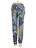 Veronica M. Paisley Blue Casual Pants Size M - photo 2