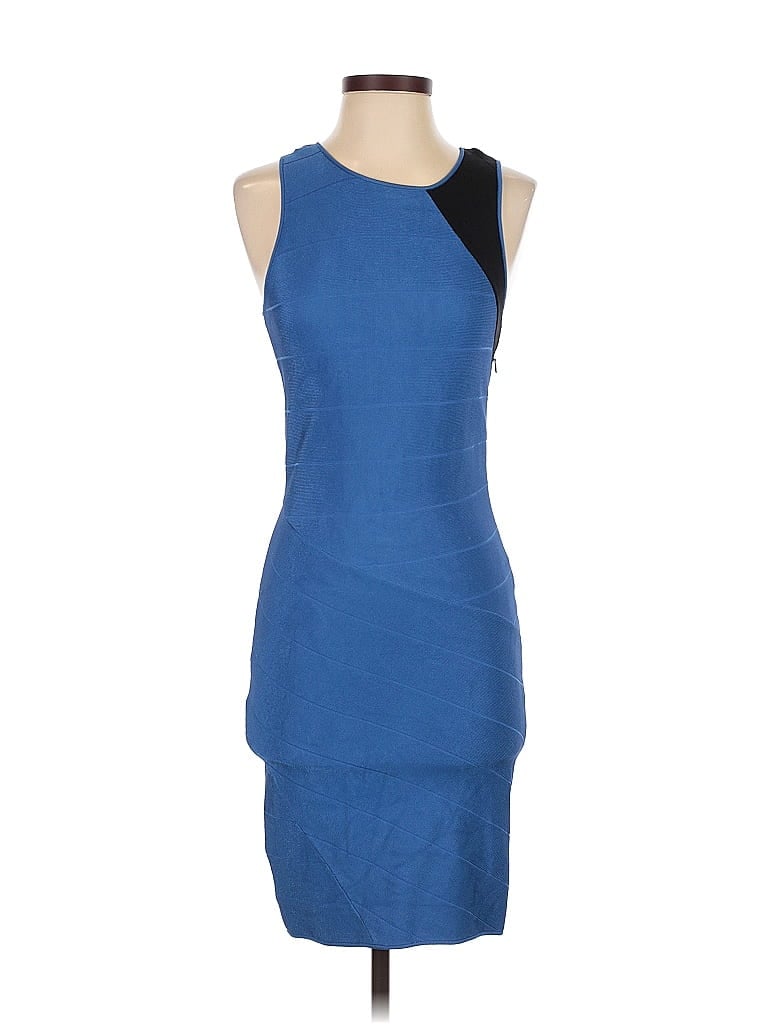 Armani Exchange Color Block Blue Cocktail Dress Size S - photo 1
