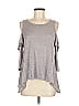 Heart Soul Gray 3/4 Sleeve Top Size M - photo 1