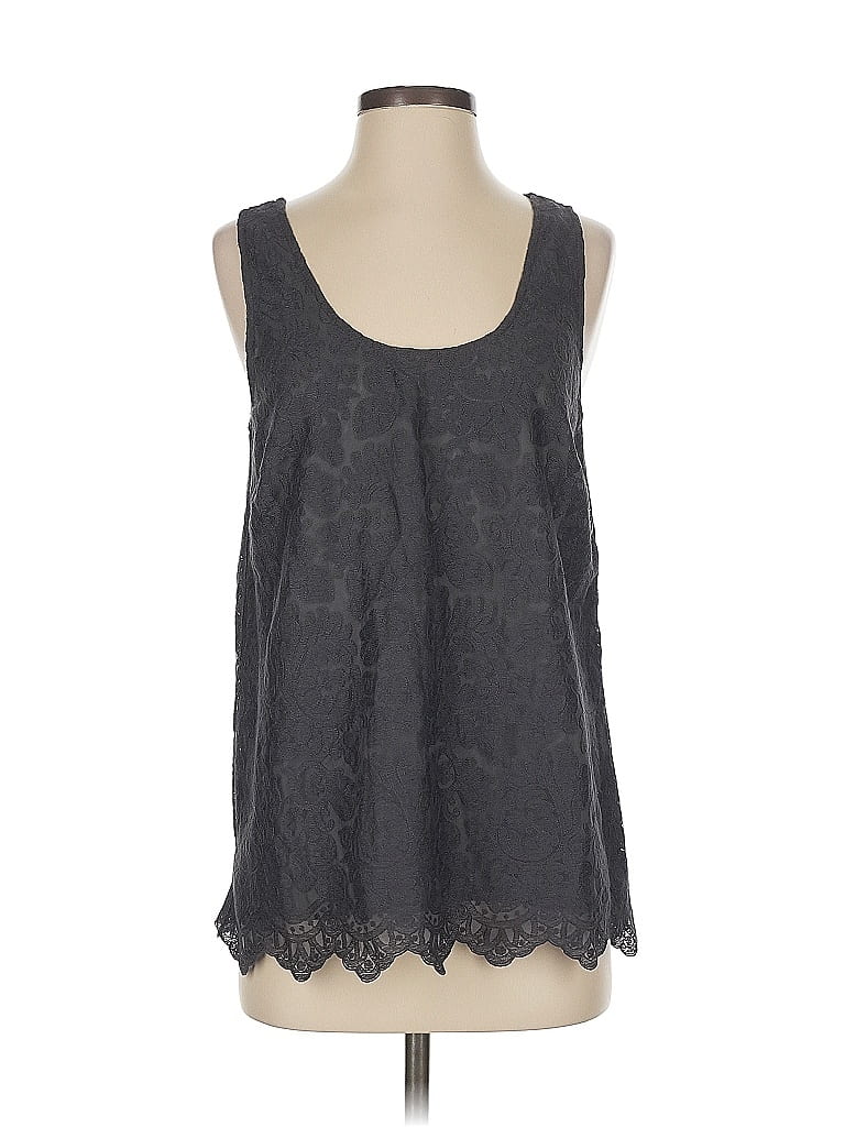Click to view more detailed imagery on our partner's website Pre-owned J.crew Factory Store Sleeveless Top Gray Scoop Neck Tops