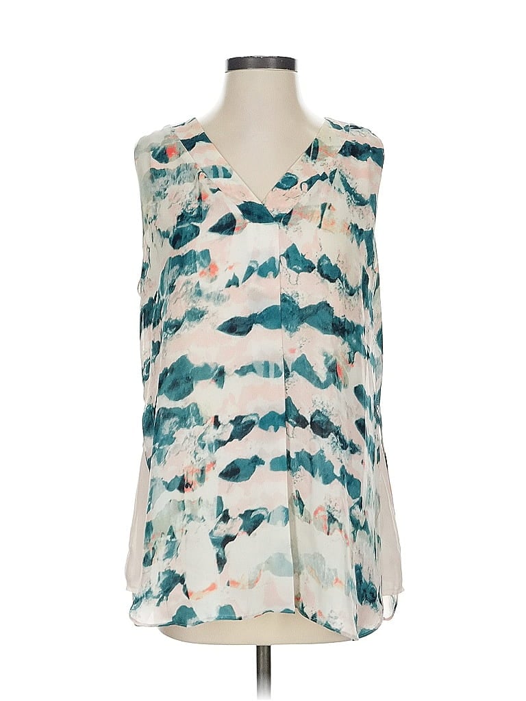 Pre-owned Cabi Sleeveless Blouse In Blue