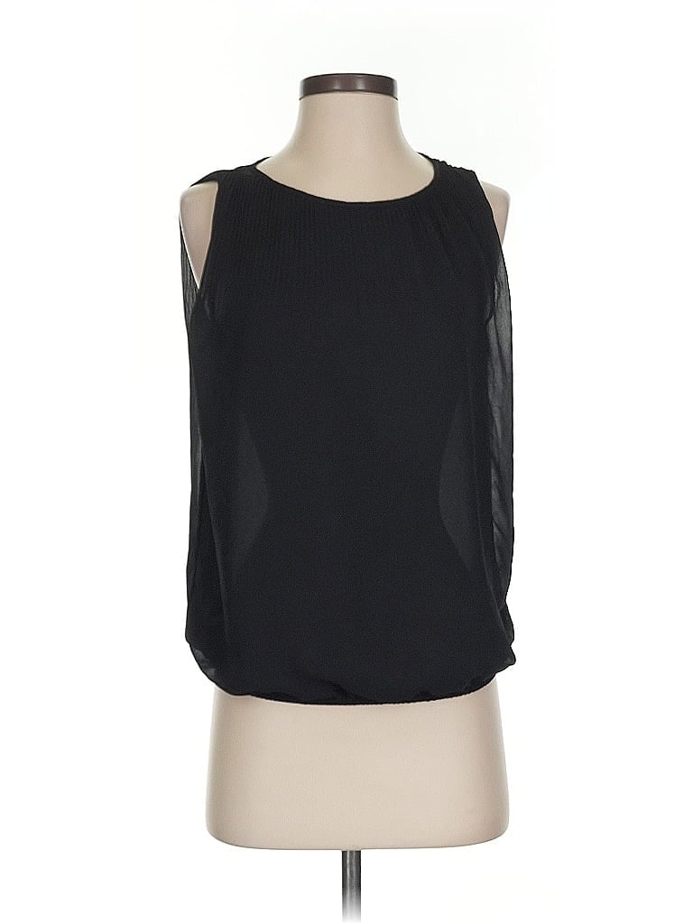 Pre-owned Max Studio Sleeveless Blouse In Black