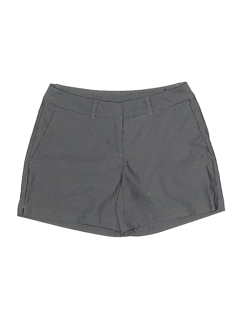 Nike 100% Polyester Chevron-herringbone Gray Shorts Size 2 - photo 1