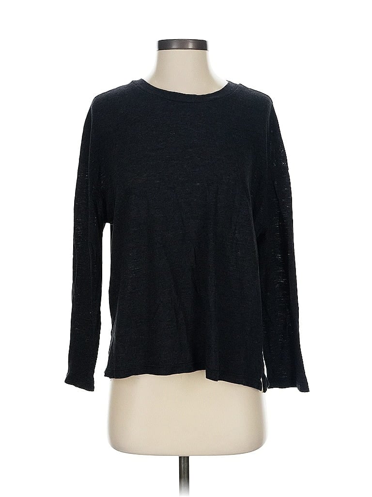 Pre-owned Monrow 3/4 Sleeve T-shirt In Black